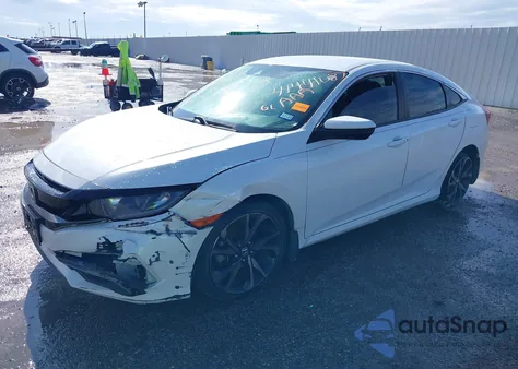 2020 Honda Civic Sport z USA, uszkodzony, nr VIN 2HGFC2F87LH568497